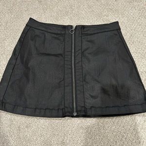 altar’d state black zip up skirt